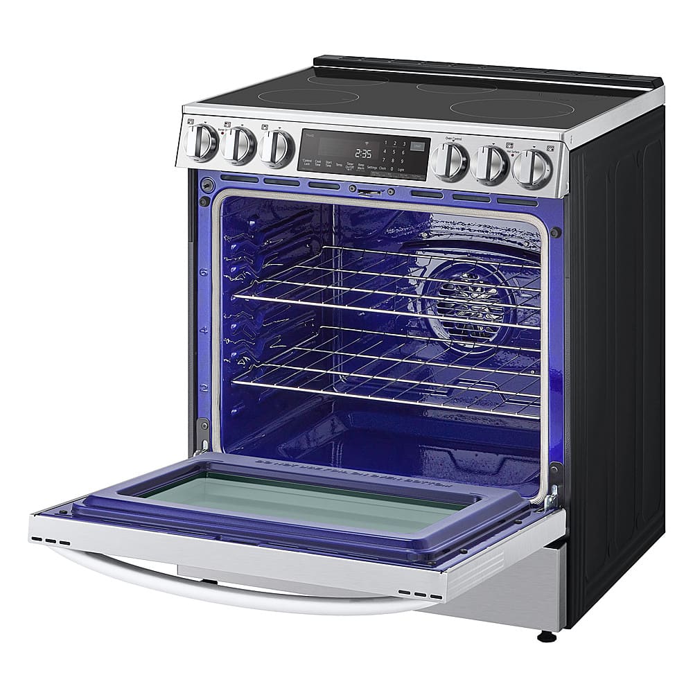 Alt View 18. LG - 6.3 Cu. Ft. Slide-In Electric Induction True Convection Range with EasyClean and Air Fry - PrintProof Stainless Steel.