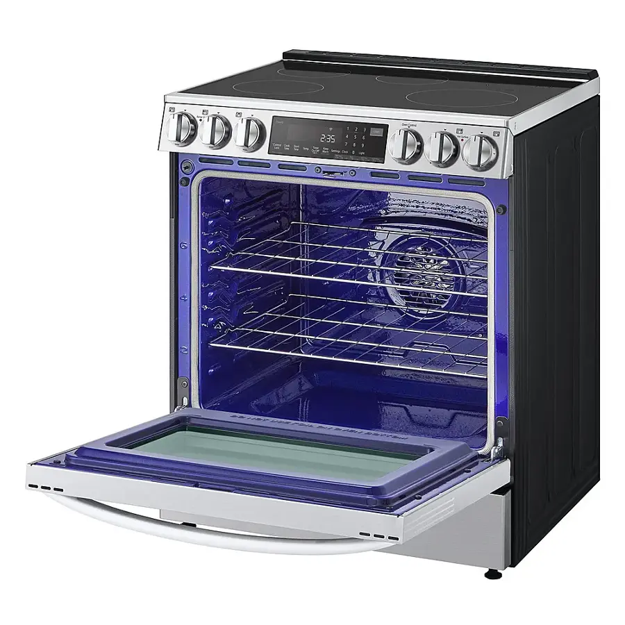 Alt View 18. LG - 6.3 Cu. Ft. Slide-In Electric Induction True Convection Range with EasyClean and Air Fry - PrintProof Stainless Steel.
