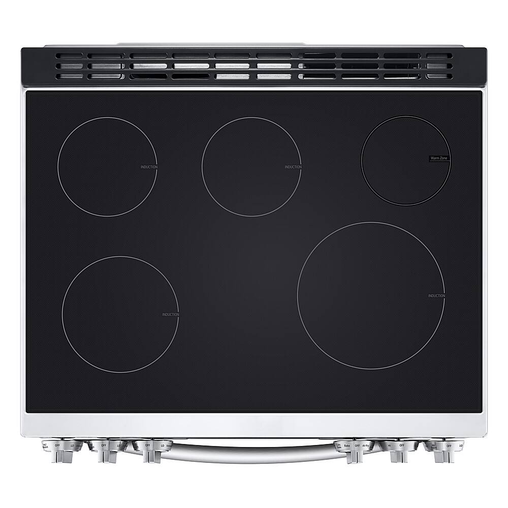Alt View 20. LG - 6.3 Cu. Ft. Slide-In Electric Induction True Convection Range with EasyClean and Air Fry - PrintProof Stainless Steel.