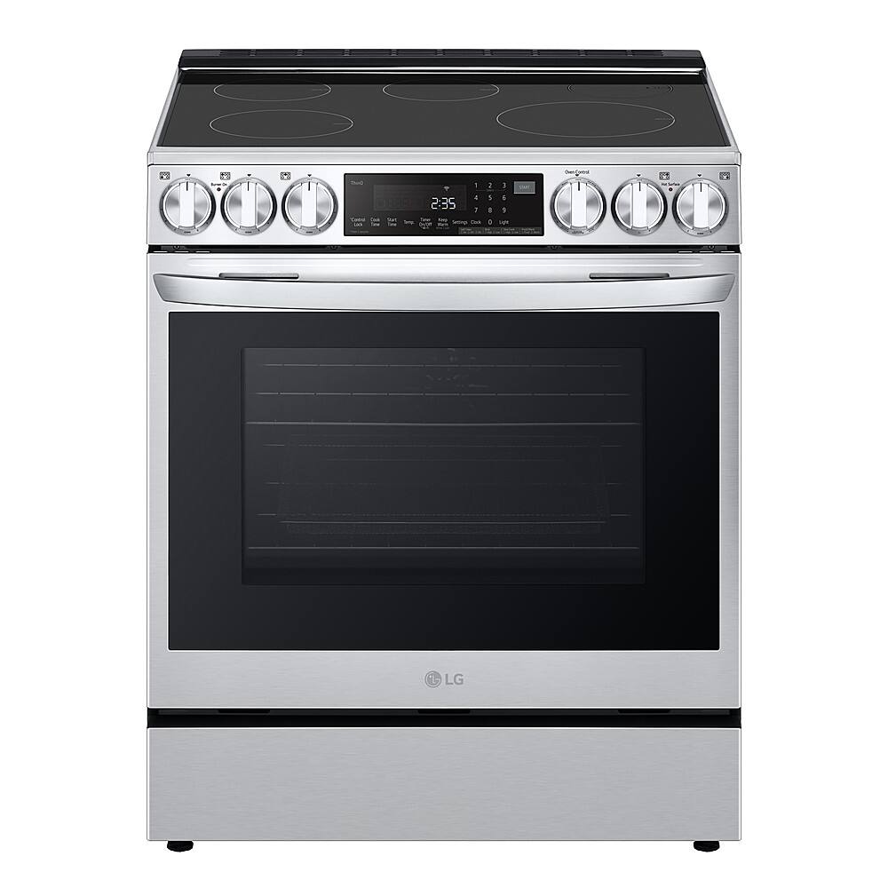 Alt View 2. LG - 6.3 Cu. Ft. Slide-In Electric Induction True Convection Range with EasyClean and Air Fry - PrintProof Stainless Steel.