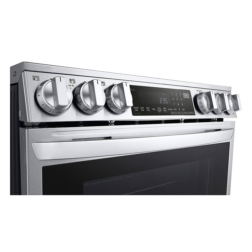 Alt View 21. LG - 6.3 Cu. Ft. Slide-In Electric Induction True Convection Range with EasyClean and Air Fry - PrintProof Stainless Steel.