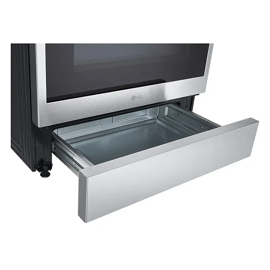 Alt View 25. LG - 6.3 Cu. Ft. Slide-In Electric Induction True Convection Range with EasyClean and Air Fry - PrintProof Stainless Steel.