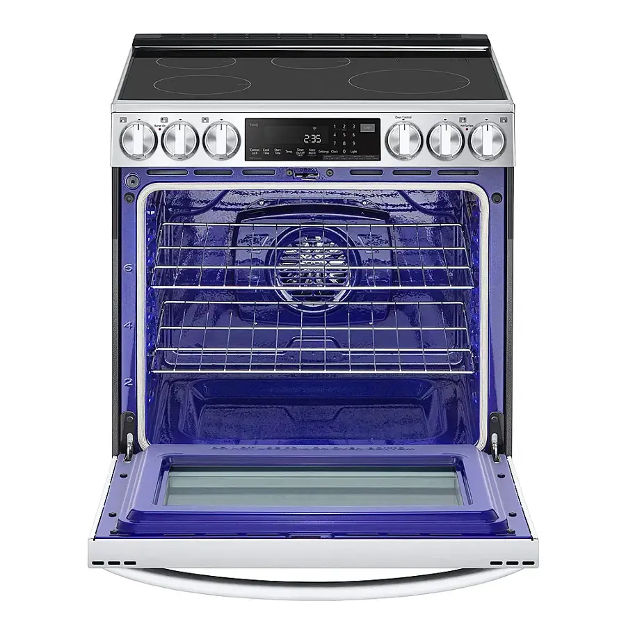 Alt View 11. LG - 6.3 Cu. Ft. Slide-In Electric Induction True Convection Range with EasyClean and Air Fry - PrintProof Stainless Steel.