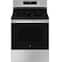 GE - 30 in. Wide 5 Elements 5.3 Cu. Ft. Freestanding Electric Convection Range with Steam Cleaning and EasyWash Tray - Stainless Steel