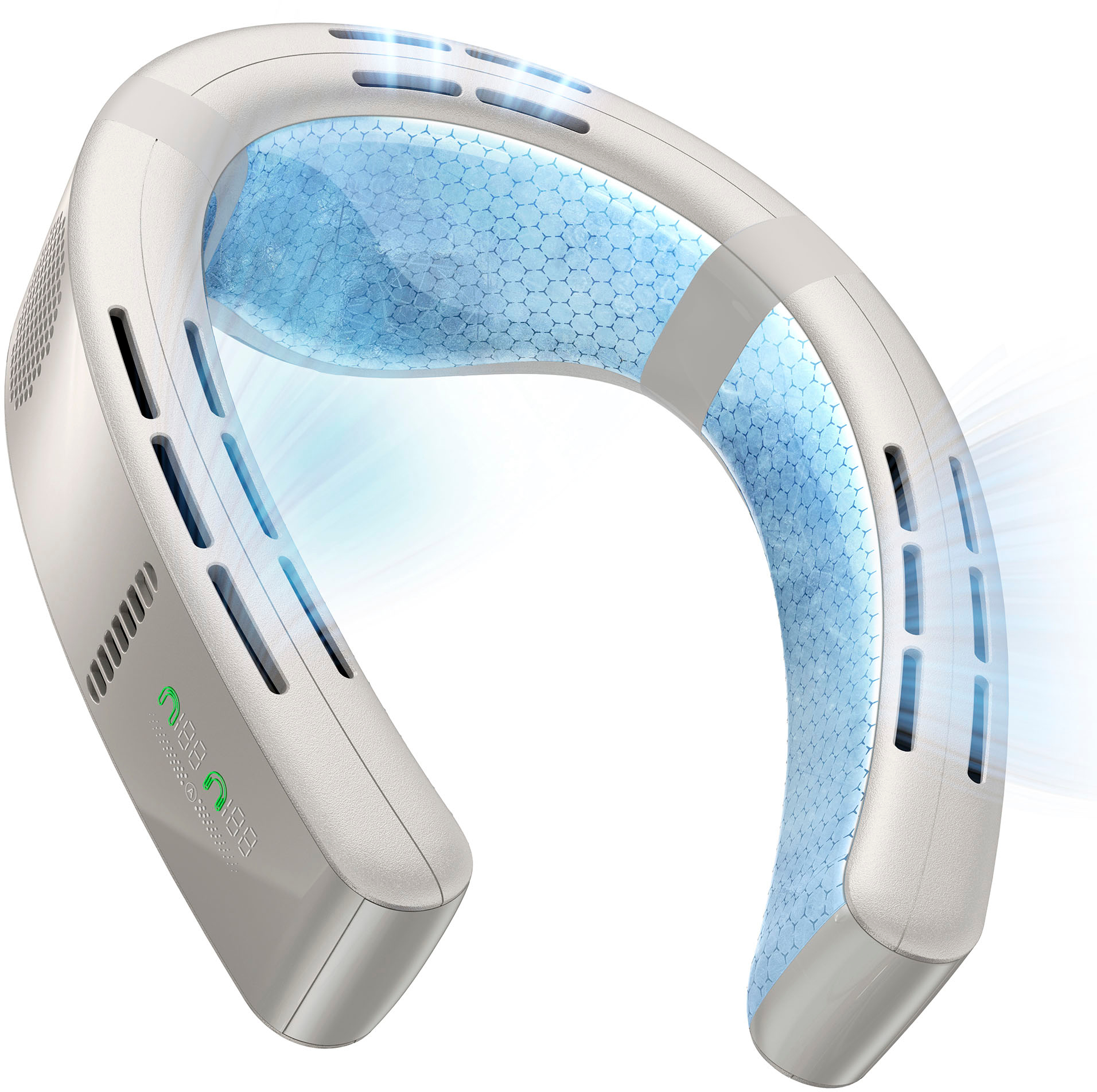 Angle View: TORRAS - COOLiFY Cyber Wearable Air Conditioner 6000mAh - Glacial White