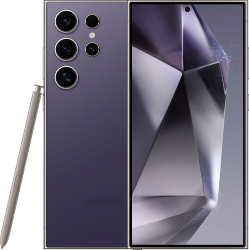 Samsung - Geek Squad Certified Refurbished Galaxy S24 Ultra 256GB - Titanium Violet (AT&T)