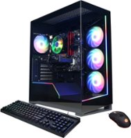 CyberPowerPC - Gamer Master Gaming Desktop - AMD Ryzen 5 5500 - 16GB Memory - AMD Radeon RX 6500 XT 4GB - 1TB SSD - Black - Front_Zoom