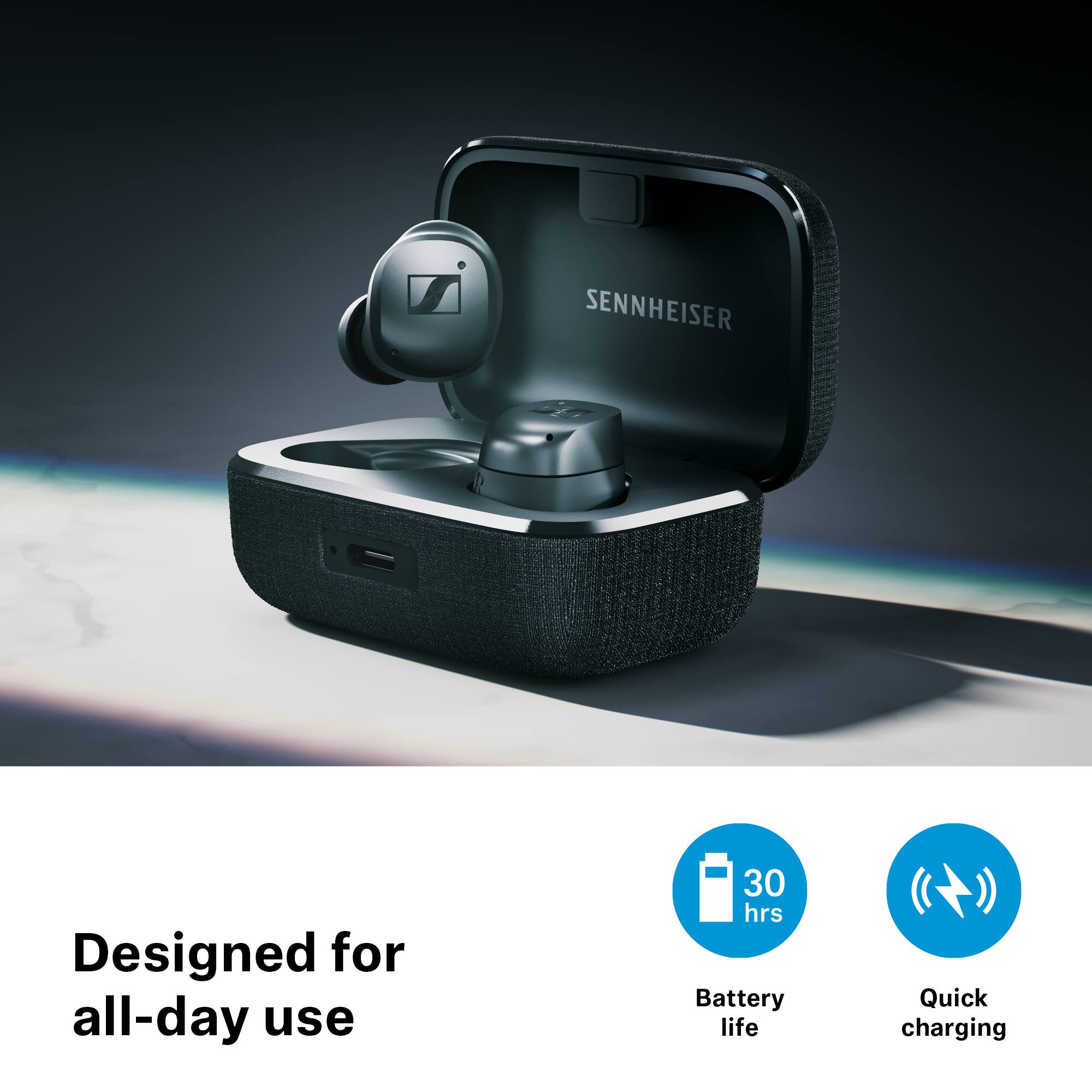 Sennheiser MOMENTUM True Wireless 4 Earbuds Black Sansujyuku Sennheiser MOMENTUM True Wireless 4 Earbuds Black Sansujyuku