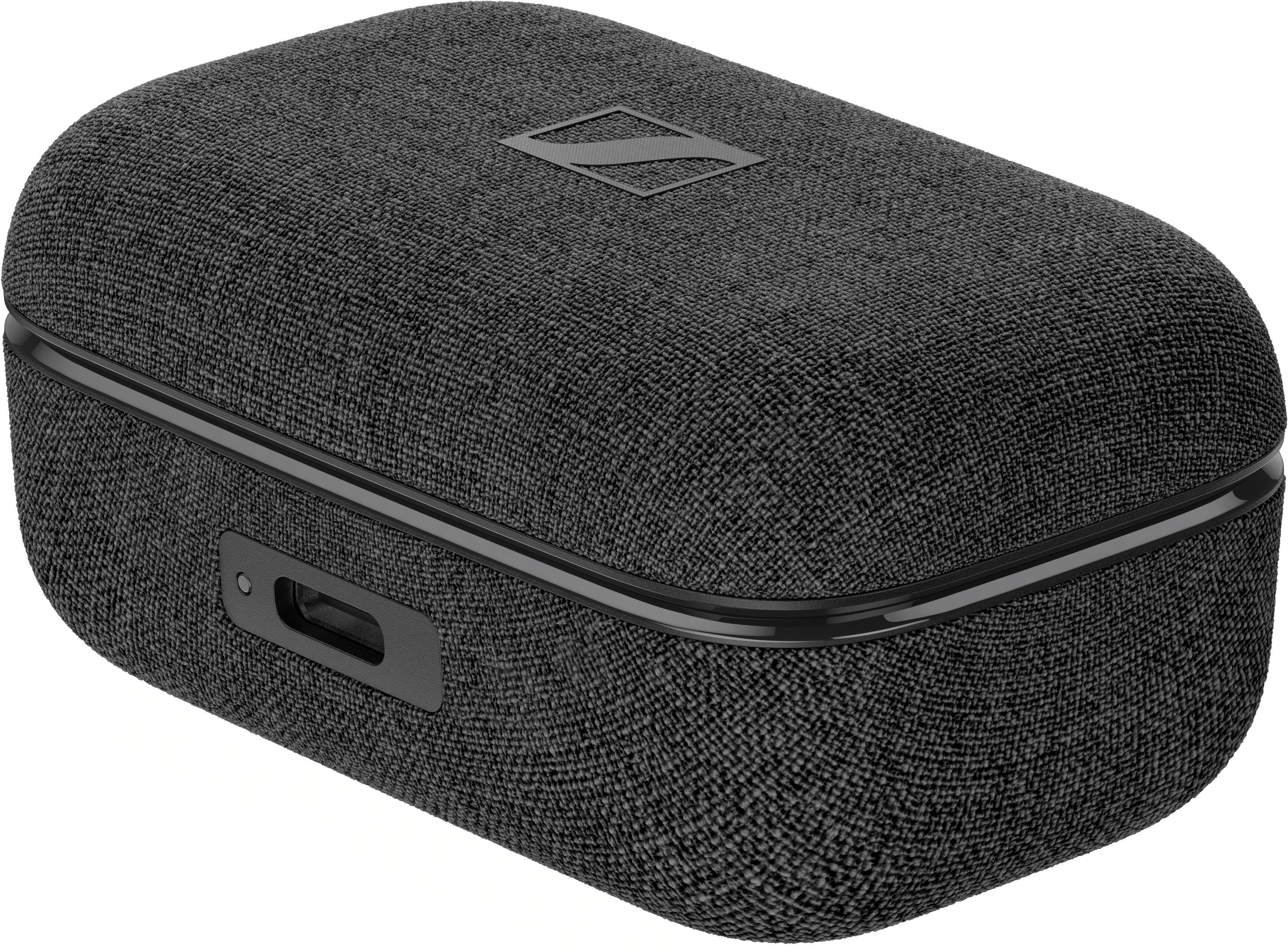 Left. Sennheiser - MOMENTUM True Wireless 4 Earbuds - Black.