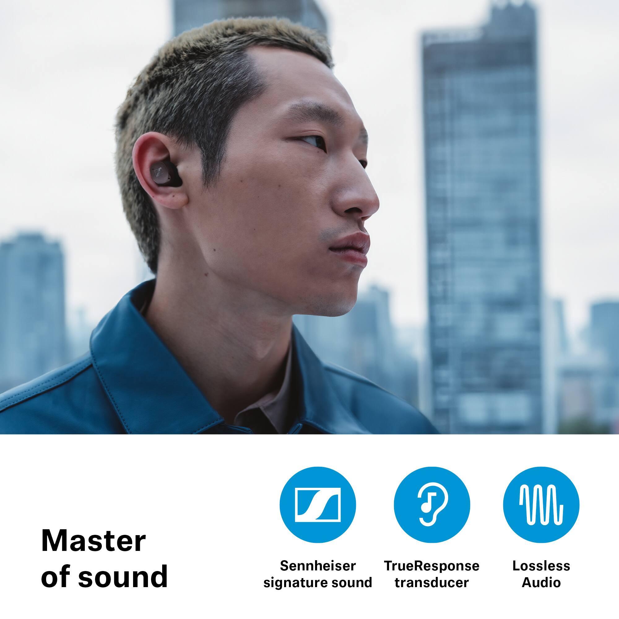 Alt View 14. Sennheiser - MOMENTUM True Wireless 4 Earbuds - White.