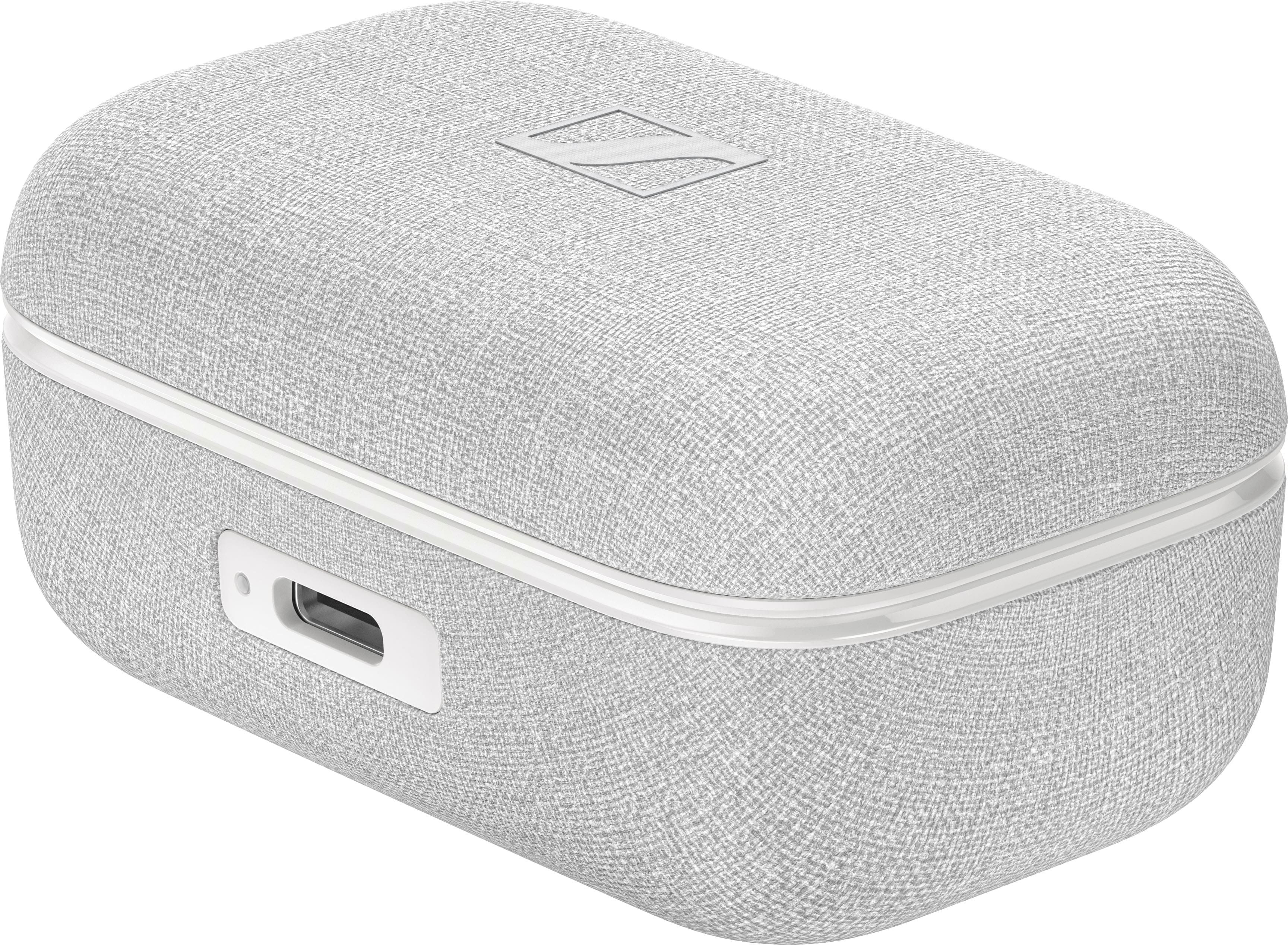 Left. Sennheiser - MOMENTUM True Wireless 4 Earbuds - White.