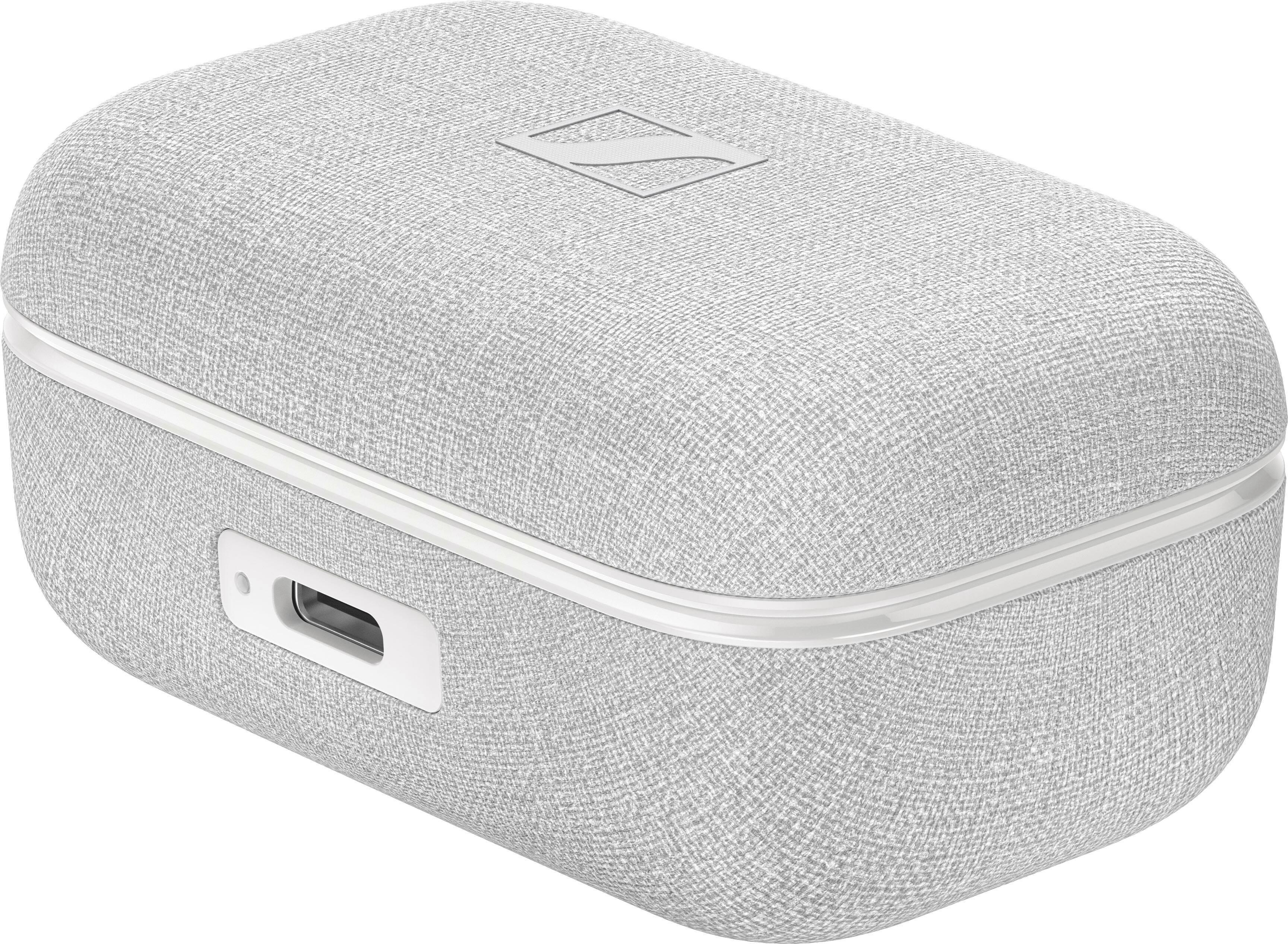 Left. Sennheiser - MOMENTUM True Wireless 4 Earbuds - White.