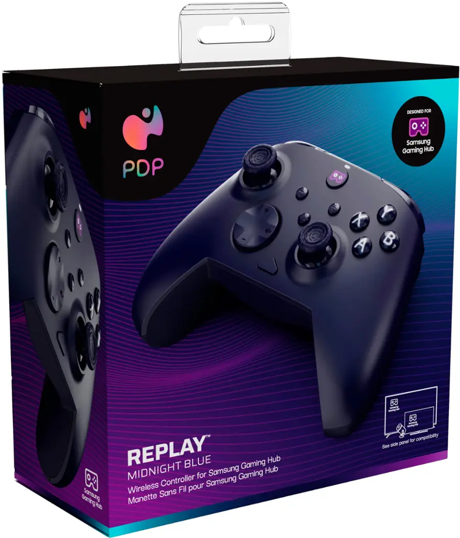PDP Replay Wireless Controller for Samsung Gaming Hub Midnight