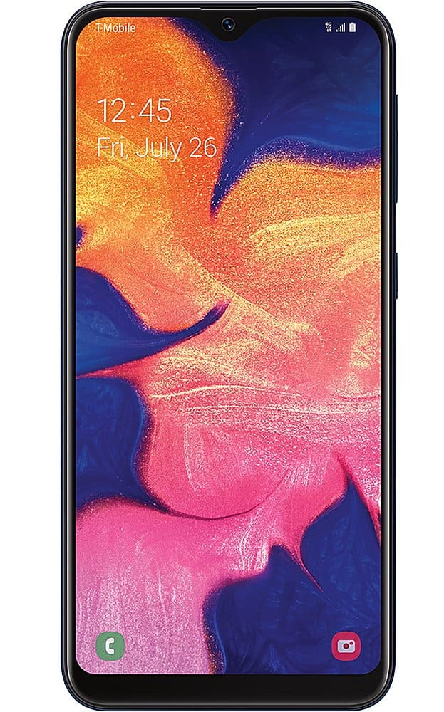 Front. Samsung - Pre-Owned Galaxy A10e 32GB (Unlocked) - Black.