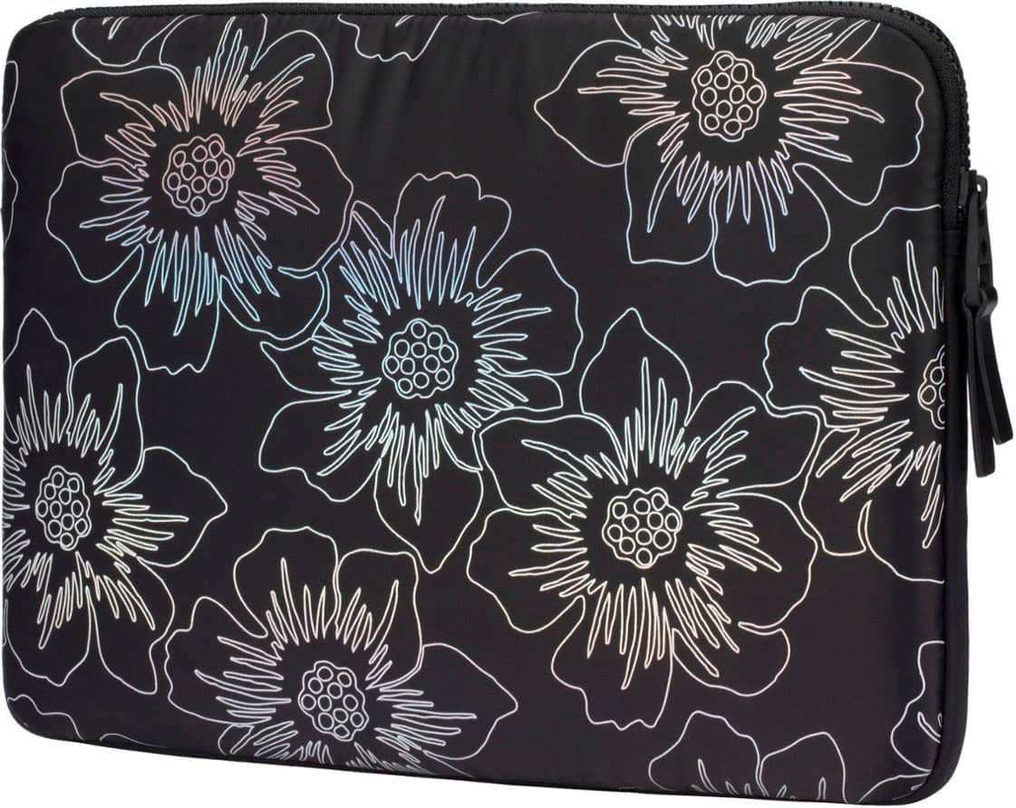 Alt View 13. kate spade new york - Puffer Sleeve for up to 14" Laptop - Hollyhock Iridescent Black.