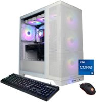 CyberPowerPC - Gamer Supreme Gaming Desktop - Intel Core i9-14900KF - 32GB Memory - NVIDIA GeForce RTX 4070 SUPER 12GB - 2TB SSD - White - Angle_Zoom