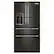 Front. KitchenAid - 26 cu. ft. French Door Refrigerator with Ice and Water Dispenser - Black Stainless Finish.