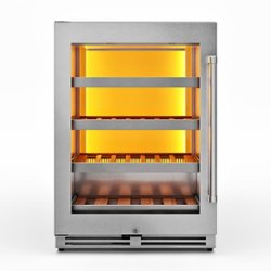 Thor Kitchen - 45 Bottle Built-In Single Zone Wine Cooler - Stainless Steel - Front_Zoom