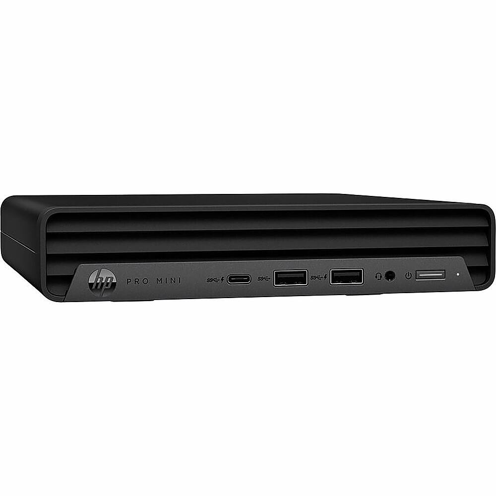 Angle View: HP - Pro Mini 400 Desktop - Intel Core i5 - 8GB Memory - 256GB SSD - Black