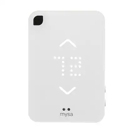 Front. Mysa - Smart Thermostat for Mini-Split Heat Pumps and Air Conditioners - White.