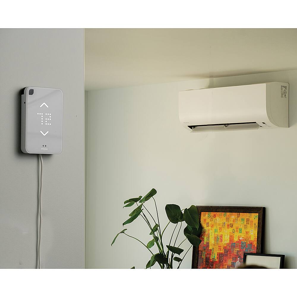 Alt View 17. Mysa - Smart Thermostat for Mini-Split Heat Pumps and Air Conditioners - White.