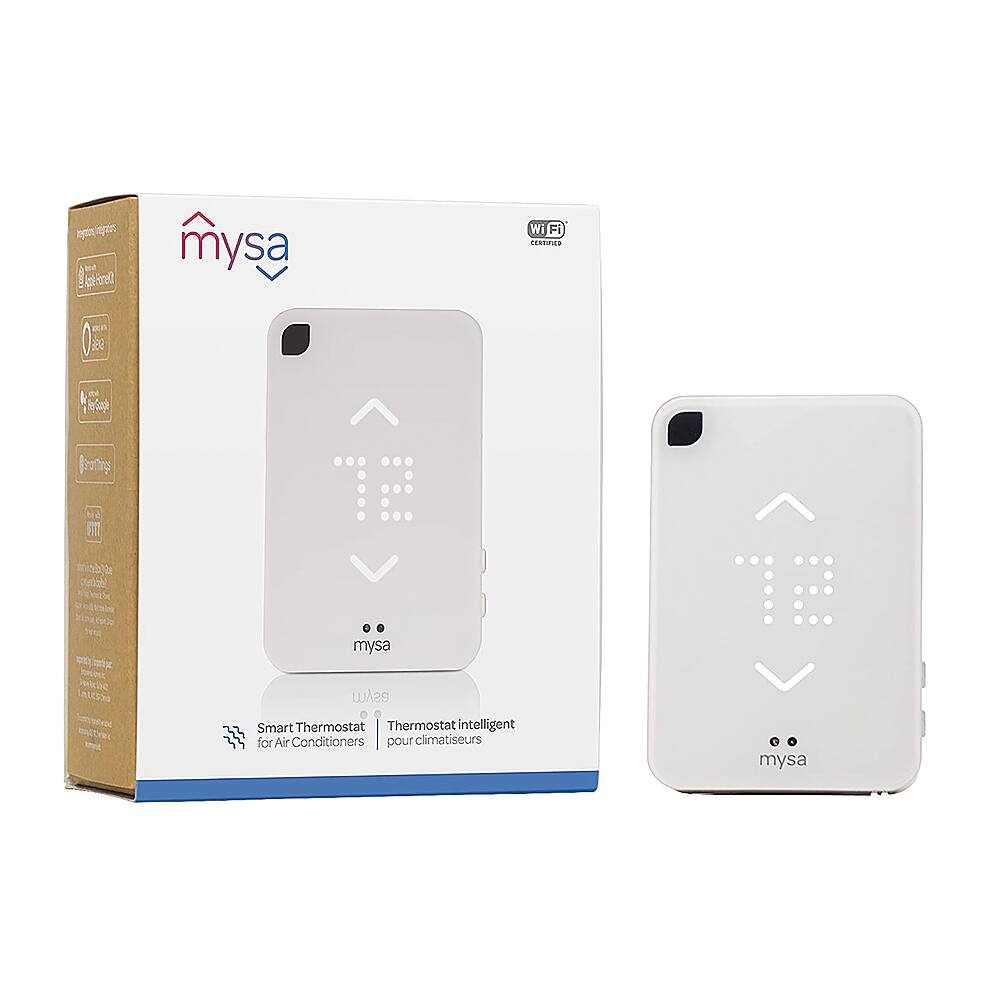 Alt View 26. Mysa - Smart Thermostat for Mini-Split Heat Pumps and Air Conditioners - White.