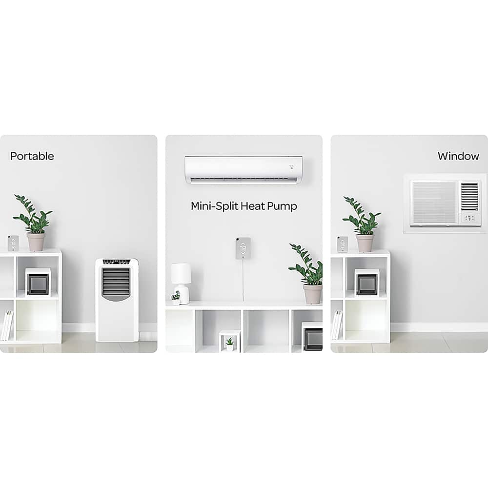 Alt View 27. Mysa - Smart Thermostat for Mini-Split Heat Pumps and Air Conditioners - White.