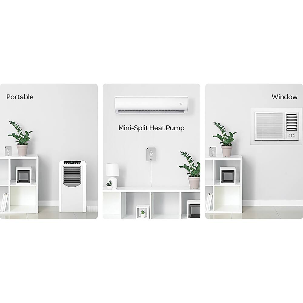 Alt View 27. Mysa - Smart Thermostat for Mini-Split Heat Pumps and Air Conditioners - White.