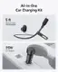 All-in-One Car Charging Kit 5 ft Built-In Cable and Organizer EA ANKE 25W Car Adapter.