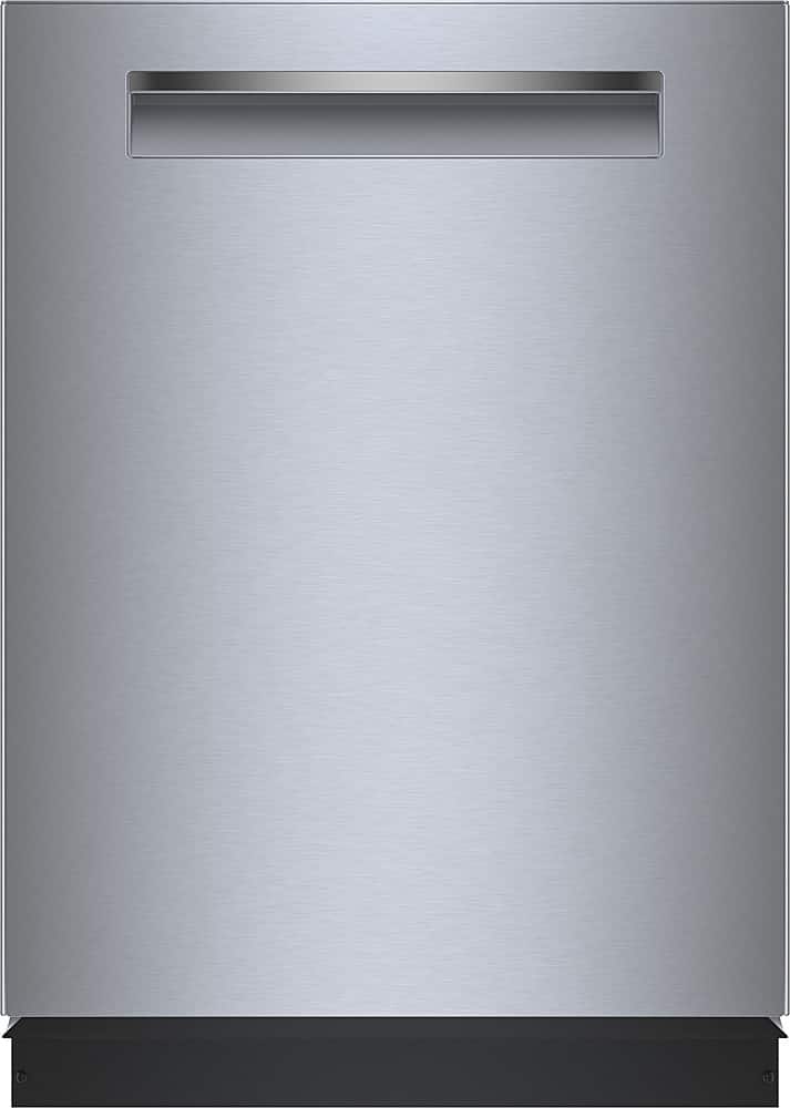 Bosch - 500 Series 24" Top Control Smart Built-In Tub Dishwasher with 3rd Rack and AquaStop, 39 dBA - Stainless Steel - Front_Zoom