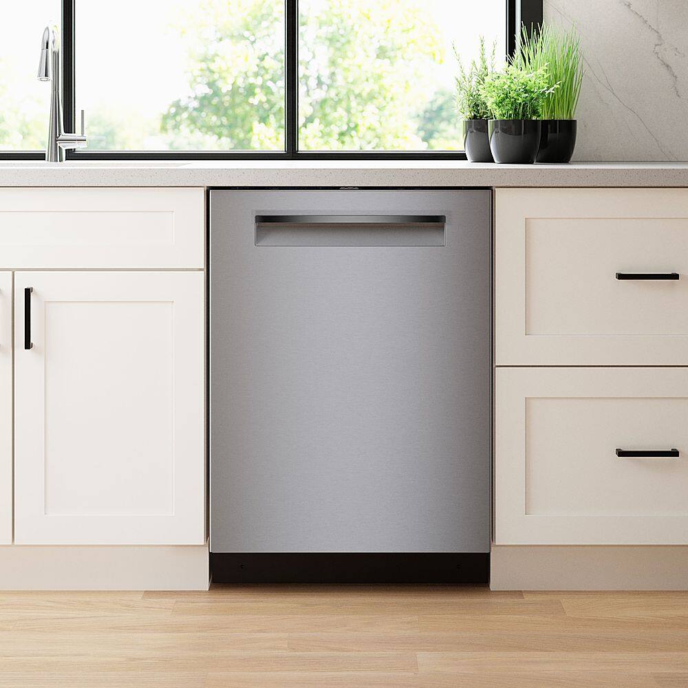 Alt View 29. Bosch - 500 Series 24" Top Control Smart Built-In Stainless Steel Tub Dishwasher - Stainless Steel.
