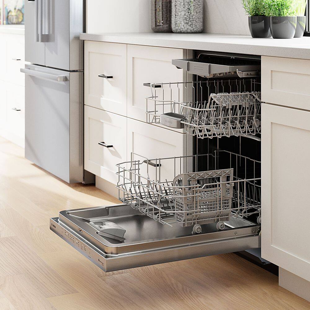 Alt View 31. Bosch - 500 Series 24" Top Control Smart Built-In Stainless Steel Tub Dishwasher - Stainless Steel.