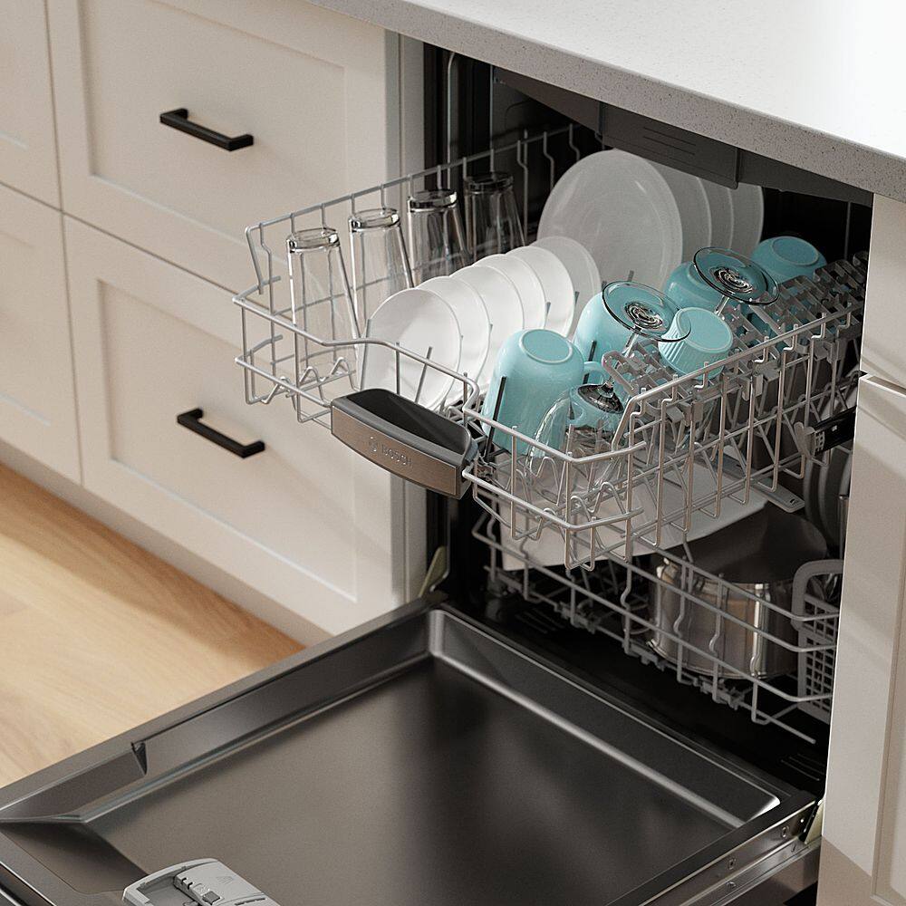 Alt View 32. Bosch - 500 Series 24" Top Control Smart Built-In Stainless Steel Tub Dishwasher - Stainless Steel.