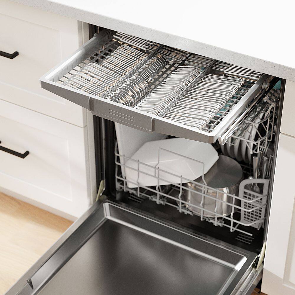 Alt View 35. Bosch - 500 Series 24" Top Control Smart Built-In Stainless Steel Tub Dishwasher - Stainless Steel.