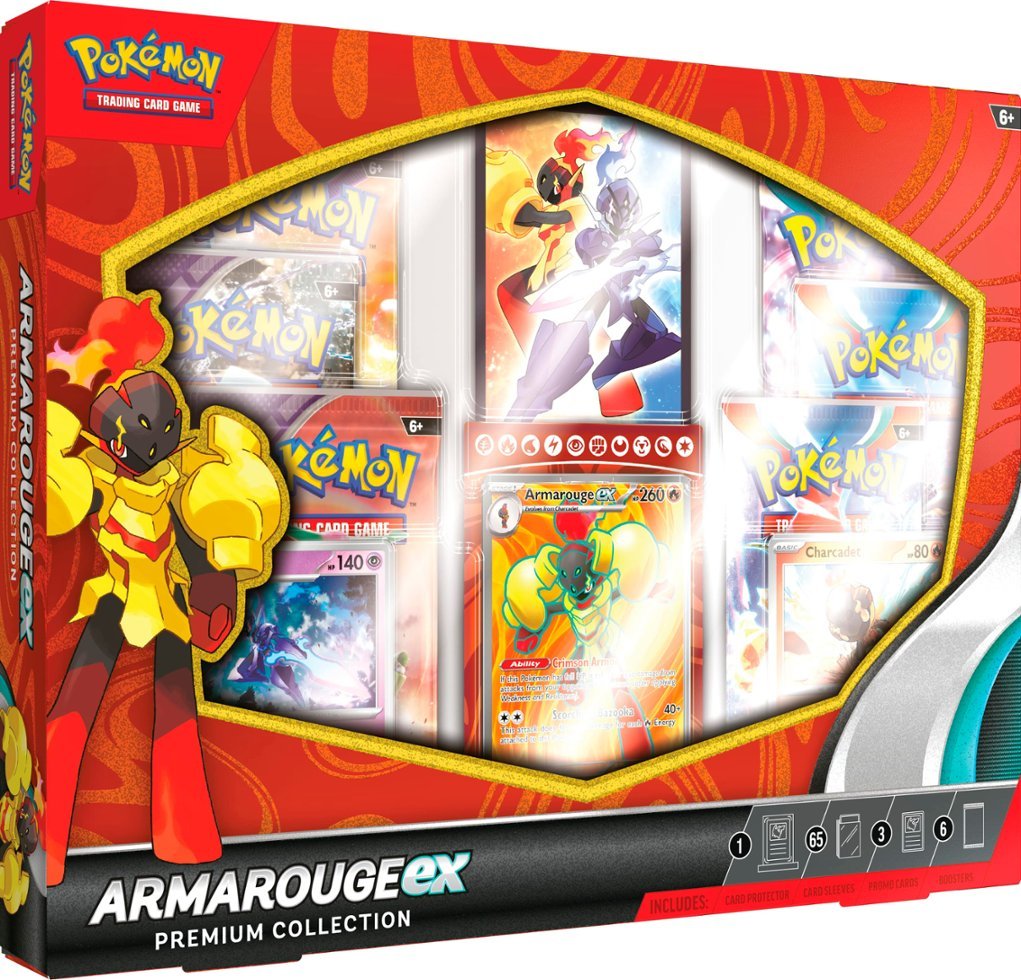 Zoom in on Front Zoom. Pokémon TCG: Armarouge ex Premium Collection.