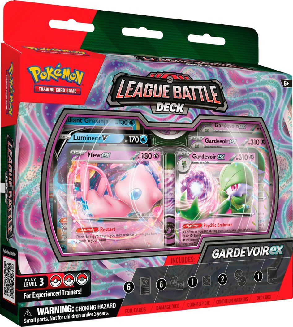 Zoom in on Front Zoom. Pokémon TCG: Gardevoir ex League Battle Deck.