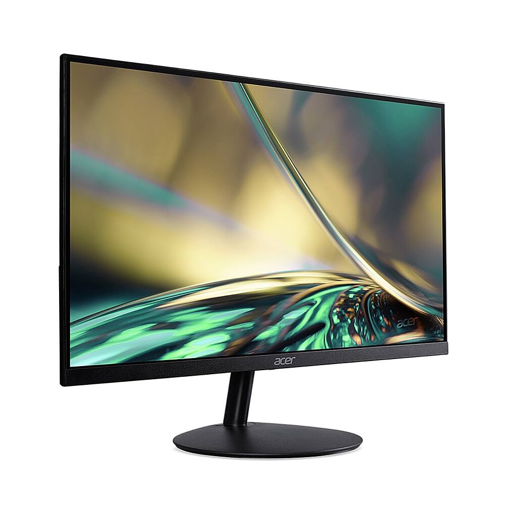 Angle. Acer - SA322QK biip 31.5” UHD 3840 x 2160 Monitor with Adaptive-Sync (FreeSync Compatible) (2 x HDMI 2.0 Ports & 1 x DP 1.2) - Black.