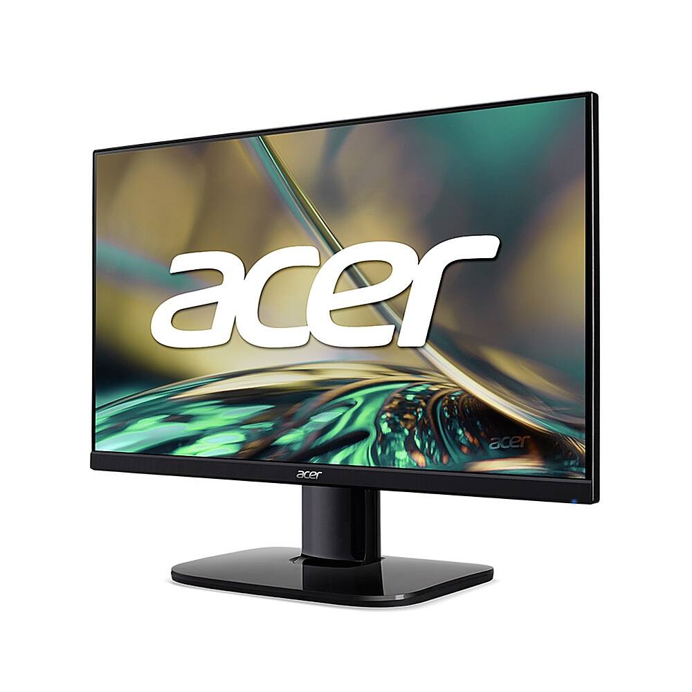 Left. Acer - KA272U Ebiip 27” IPS LED WQHD Monitor, AMD FreeSync (1 x Display Port 1.2 & 2 x HDMI 2.0 Ports) - Black.