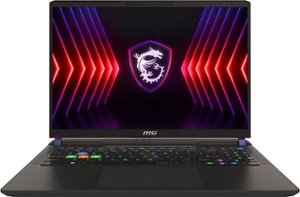 MSI - Vector 16 HX 16" 144Hz FHD+ Gaming Laptop-Intel Core i9-13980HX with 16GB Memory-RTX 4080-1TB SSD - Cosmo Gray - Front_Zoom