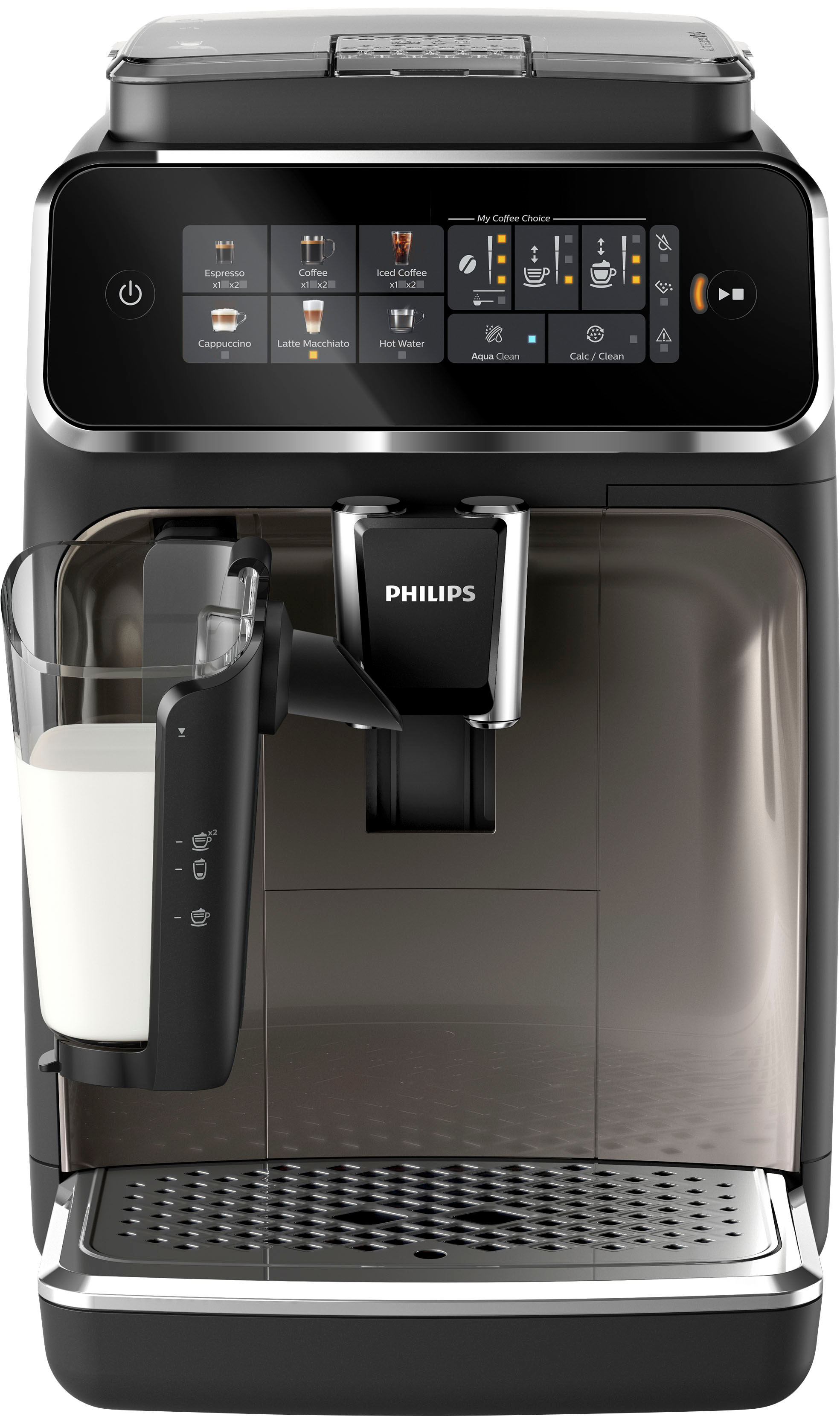 Left View: Philips 3300 Series LatteGo - Silver