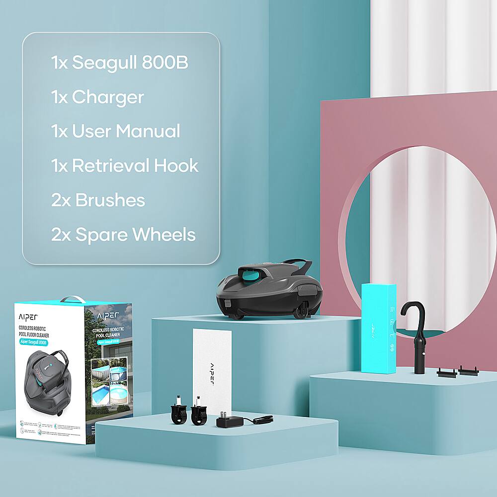 Aiper SG 800B Cordless Robotic Pool Cleaner for Flat Above Ground Pools