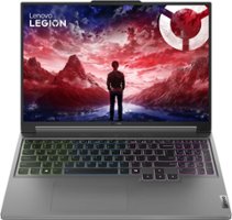 Lenovo - Legion Slim 5 16" Gaming Laptop WQXGA - AMD Ryzen 7 7735HS with 16GB Memory - NVIDIA GeForce RTX 4070 8GB - 1TB SSD - Luna Grey - Front_Zoom