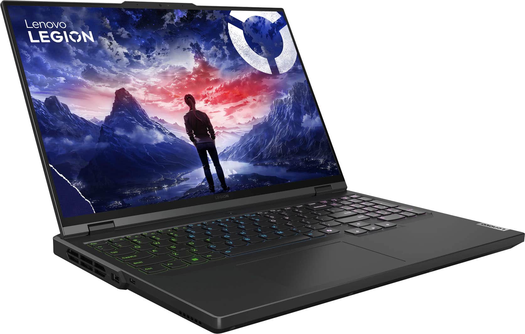 Angle. Lenovo - Legion Pro 5i 16" Gaming Laptop WQXGA - Intel 14th Gen Core i9 with 16GB Memory - NVIDIA GeForce RTX 4060 8GB - 1TB SSD - Onyx Grey.