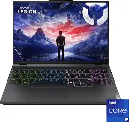 Front. Lenovo - Legion Pro 5i 16" Gaming Laptop WQXGA - Intel 14th Gen Core i9 with 16GB Memory - NVIDIA GeForce RTX 4060 8GB - 1TB SSD - Onyx Grey.