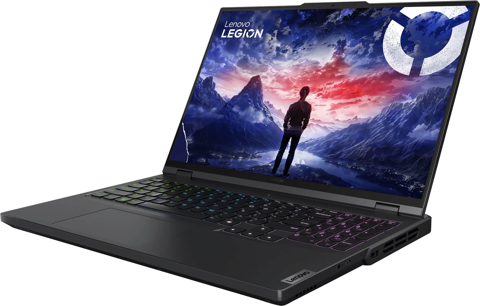 Left. Lenovo - Legion Pro 5i 16" Gaming Laptop WQXGA - Intel 14th Gen Core i9 with 16GB Memory - NVIDIA GeForce RTX 4060 8GB - 1TB SSD - Onyx Grey.