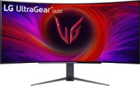 LG UltraGear 45" OLED Curved WQHD 240Hz 0.03ms FreeSync and NVIDIA G-SYNC Compatible Gaming Monitor with HDR400 - Black - Front_Zoom