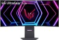 Front. LG - LG UltraGear 39" OLED Curved WQHD 240Hz 0.03ms FreeSync and NVIDIA G-SYNC Compatible Gaming Monitor with HDR400 - Black.