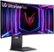 Alt View 27. LG - LG UltraGear 34" OLED Curved WQHD 240Hz 0.03ms FreeSync and NVIDIA G-SYNC Compatible Gaming Monitor with HDR400 - Black.