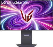LG UltraGear 32" OLED UHD 240Hz 0.03ms NVIDIA G-SYNC Compatible and AMD Freesync Premium Pro Gaming Monitor with HDR - Black - Front_Zoom