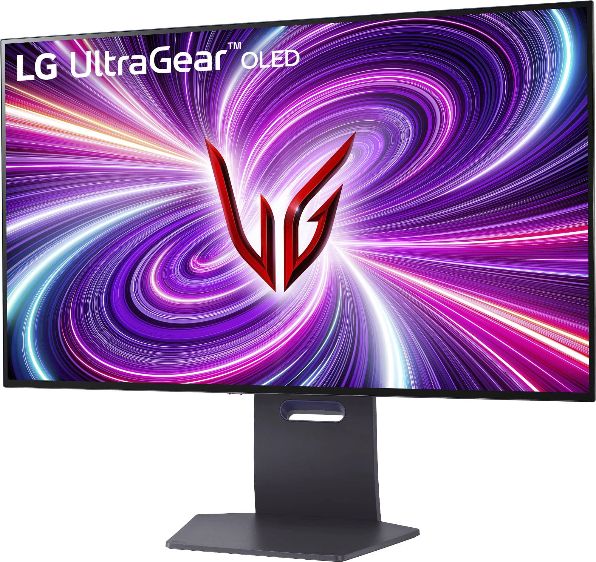 Back View: LG UltraGear 32" OLED UHD 240Hz 0.03ms NVIDIA G-SYNC Compatible and AMD Freesync Premium Pro Gaming Monitor with HDR - Black